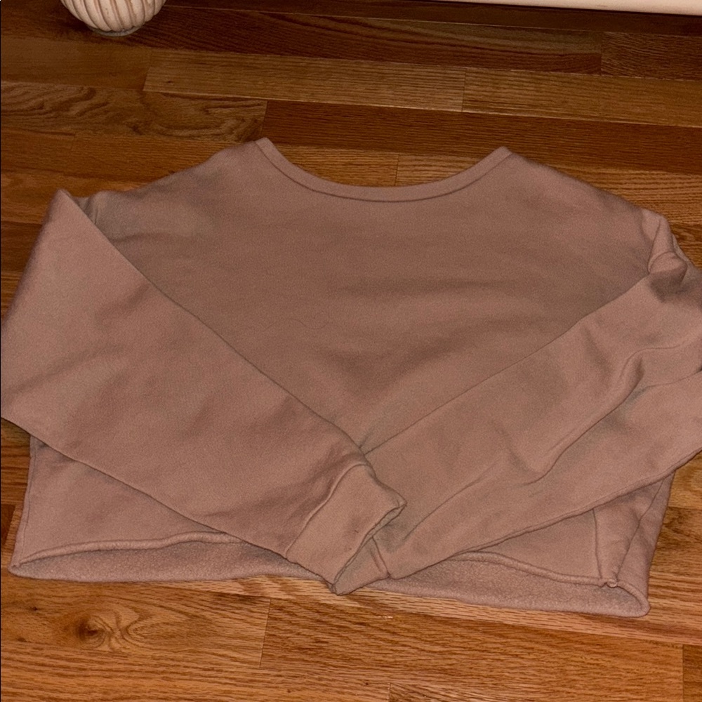 Colsie Tan Crewneck Sweater Soft Cotton Blend